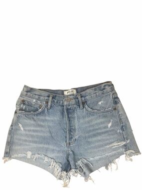 Agolde Parker Vintage Jean Shorts Size 26 In Swapmeet Cut Off Wash Distressed